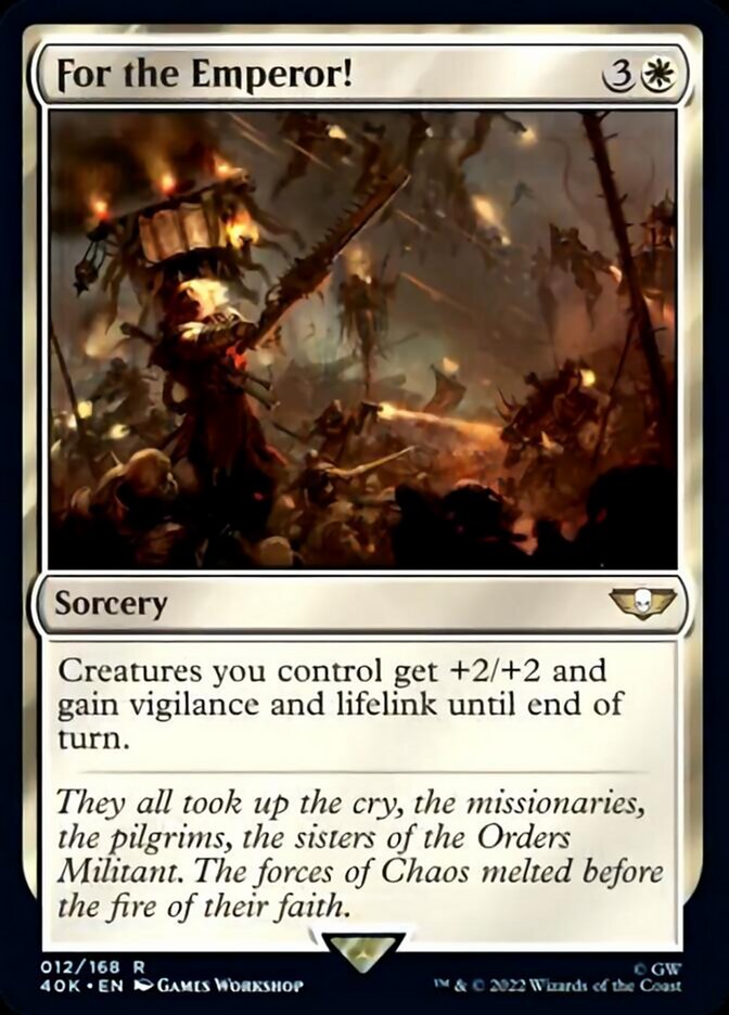 For the Emperor! (Surge Foil) [Warhammer 40,000] MTG Single Magic: The Gathering | Red Claw Gaming