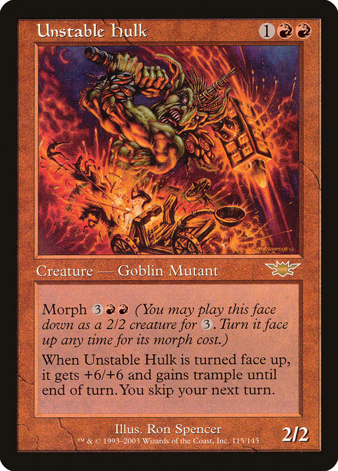 Unstable Hulk [Legions] MTG Single Magic: The Gathering | Red Claw Gaming