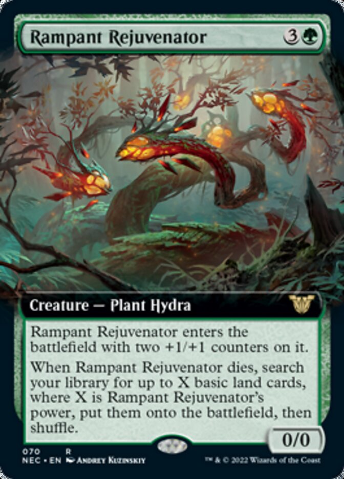 Rampant Rejuvenator (Extended Art) [Kamigawa: Neon Dynasty Commander] MTG Single Magic: The Gathering | Red Claw Gaming