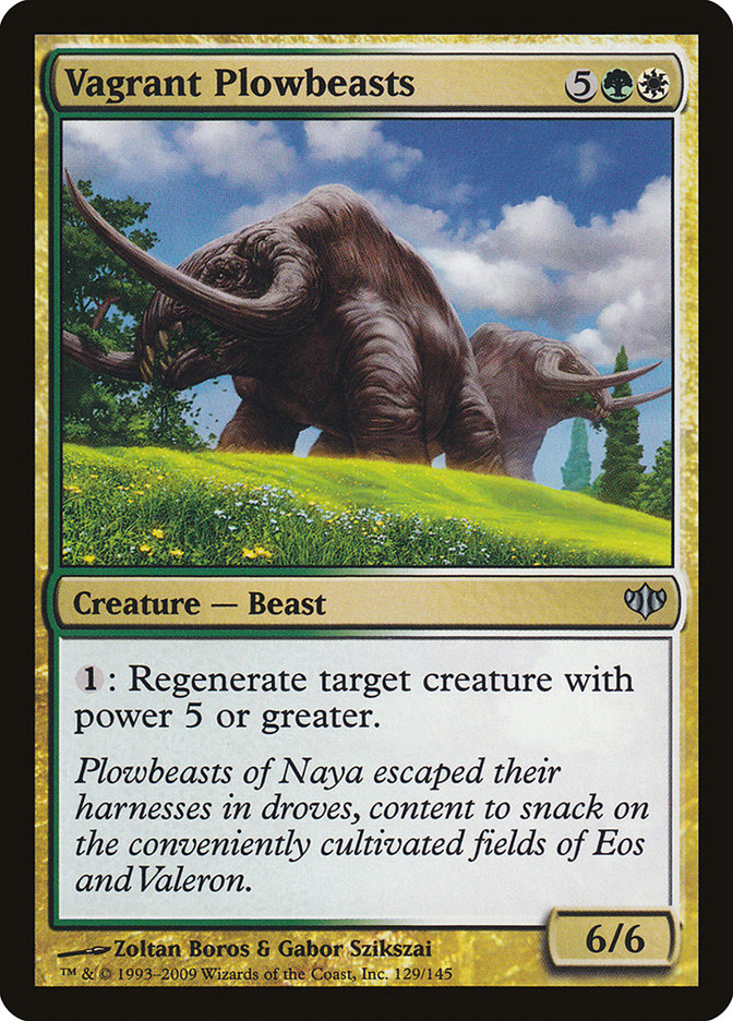 Vagrant Plowbeasts [Conflux] MTG Single Magic: The Gathering | Red Claw Gaming