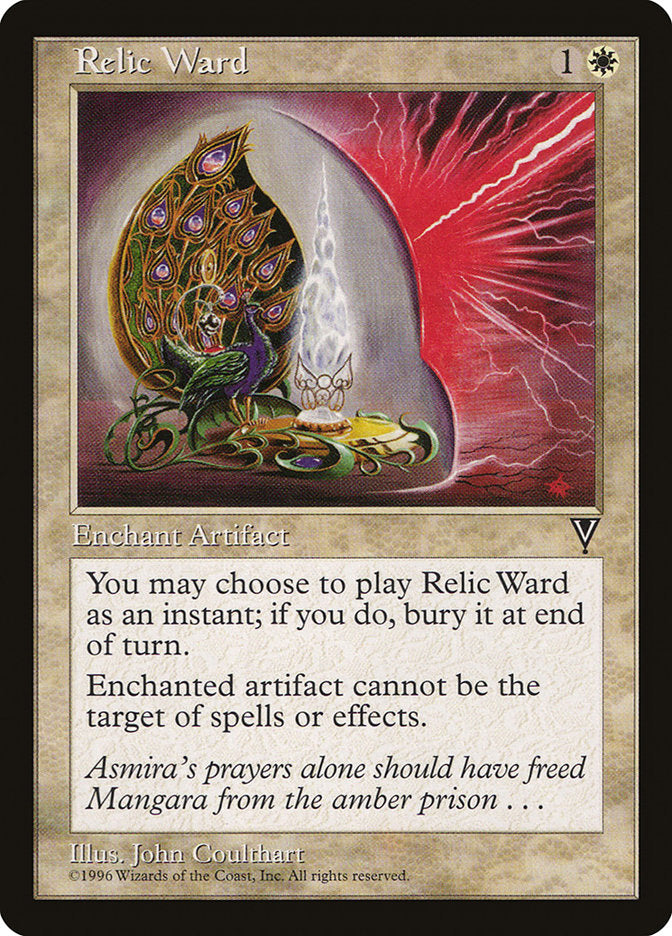 Relic Ward [Visions] MTG Single Magic: The Gathering | Red Claw Gaming