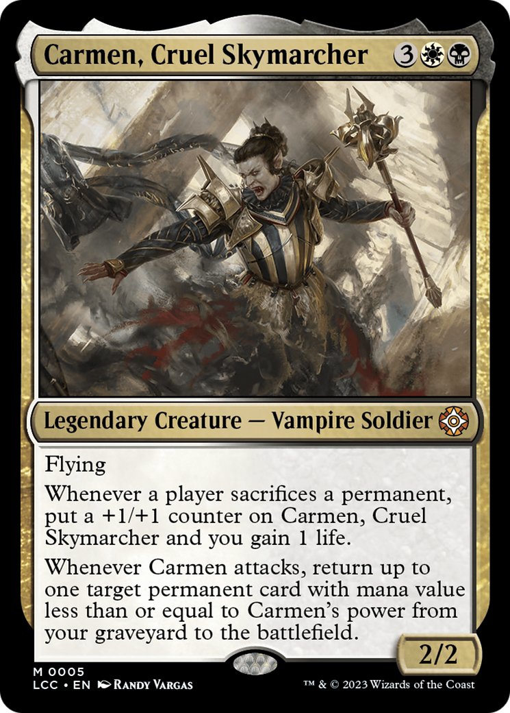 Carmen, Cruel Skymarcher [The Lost Caverns of Ixalan Commander] MTG Single Magic: The Gathering | Red Claw Gaming