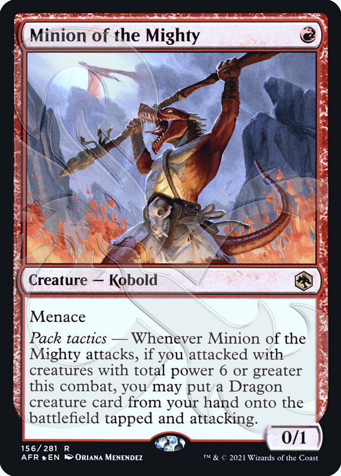Minion of the Mighty (Ampersand Promo) [Dungeons & Dragons: Adventures in the Forgotten Realms Promos] MTG Single Magic: The Gathering | Red Claw Gaming