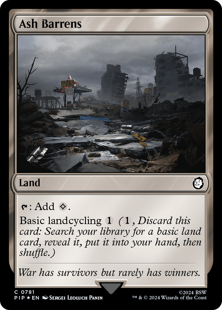 Ash Barrens (Surge Foil) [Fallout] MTG Single Magic: The Gathering | Red Claw Gaming