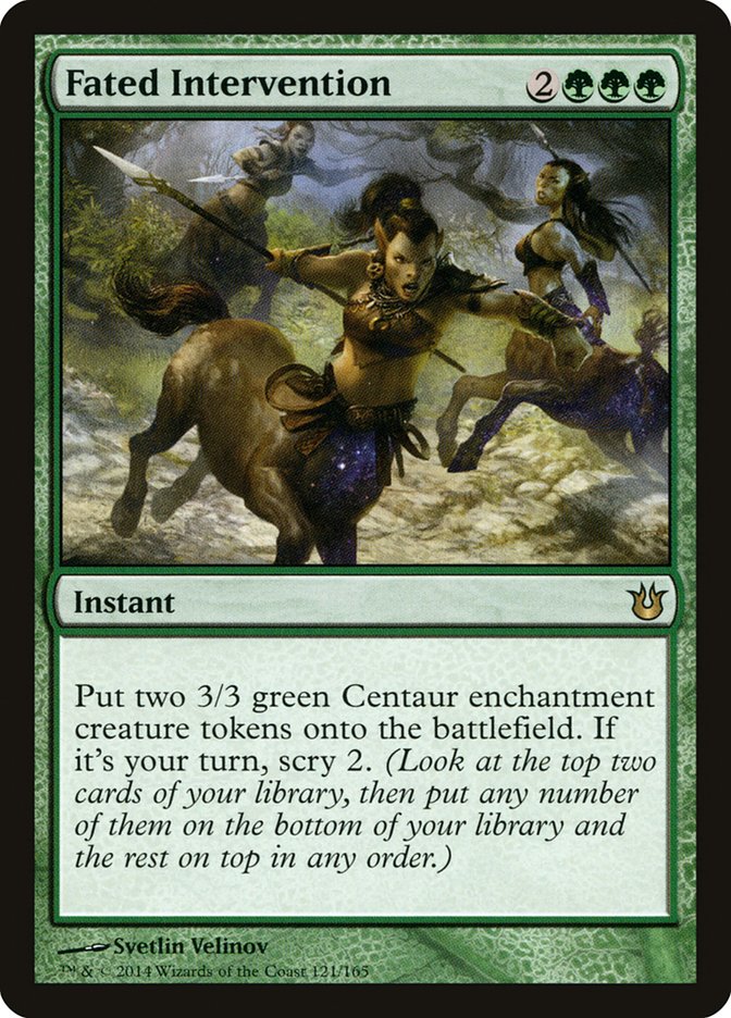 Fated Intervention [Born of the Gods] MTG Single Magic: The Gathering | Red Claw Gaming