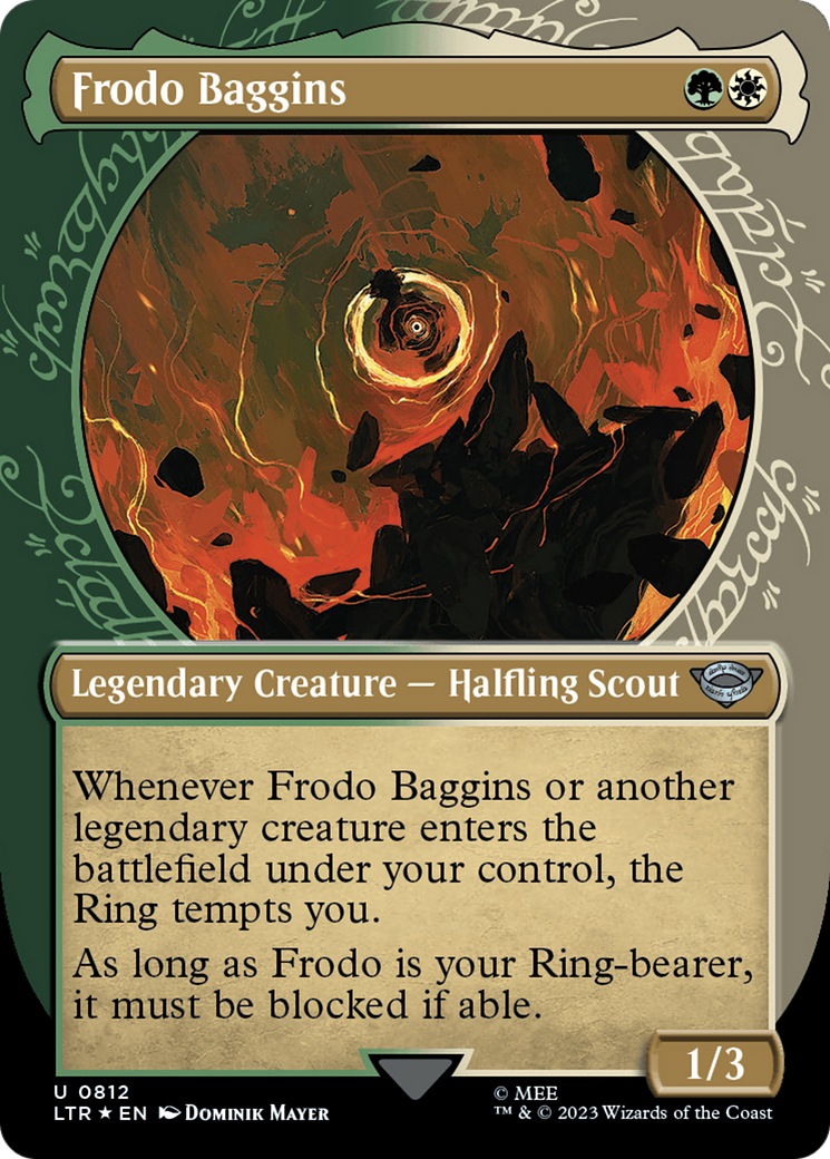 Frodo Baggins (Showcase) (Surge Foil) [The Lord of the Rings: Tales of Middle-Earth] MTG Single Magic: The Gathering | Red Claw Gaming