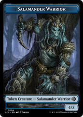 Salamander Warrior // Treasure Double-Sided Token [The Lost Caverns of Ixalan Commander Tokens] MTG Single Magic: The Gathering | Red Claw Gaming