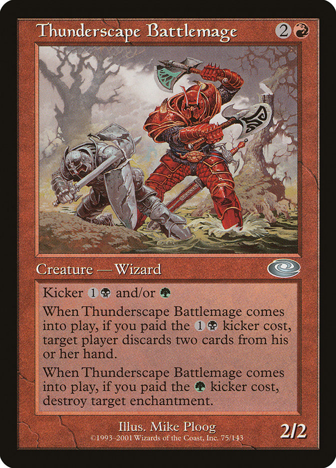 Thunderscape Battlemage [Planeshift] MTG Single Magic: The Gathering | Red Claw Gaming