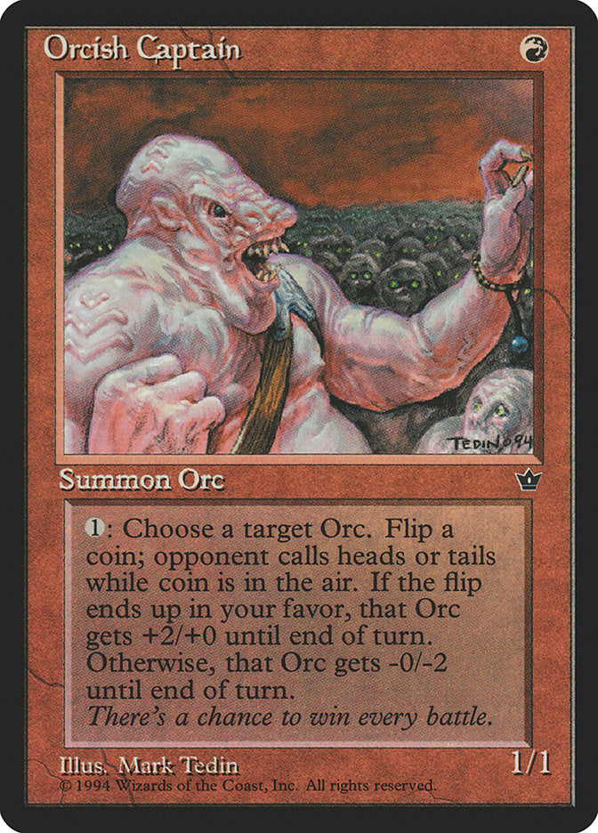 Orcish Captain [Fallen Empires] MTG Single Magic: The Gathering | Red Claw Gaming