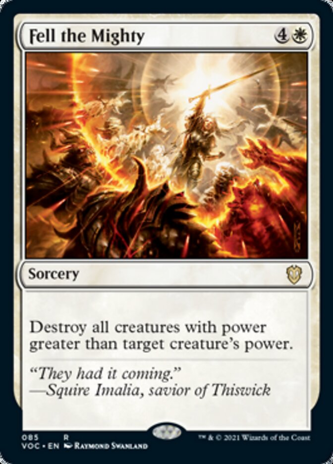 Fell the Mighty [Innistrad: Crimson Vow Commander] MTG Single Magic: The Gathering | Red Claw Gaming