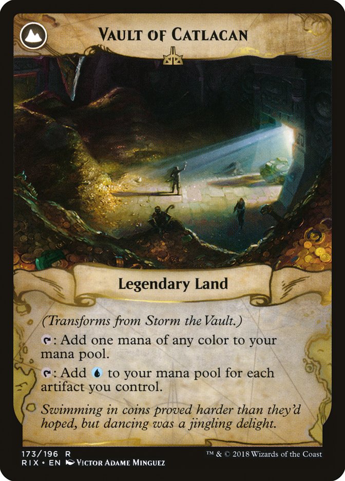 Storm the Vault // Vault of Catlacan [Rivals of Ixalan] MTG Single Magic: The Gathering | Red Claw Gaming