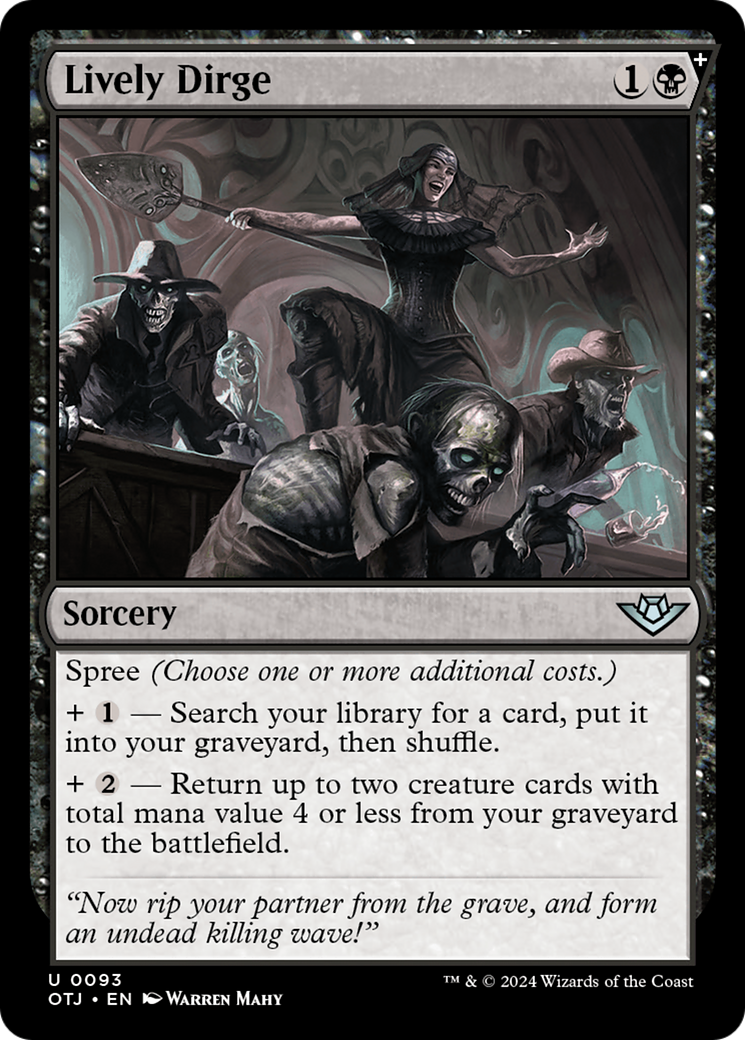 Lively Dirge [Outlaws of Thunder Junction] MTG Single Magic: The Gathering | Red Claw Gaming
