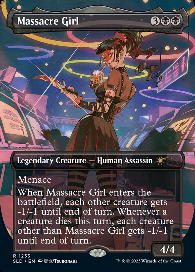 Massacre Girl (Borderless) [Secret Lair Drop Series] MTG Single Magic: The Gathering | Red Claw Gaming