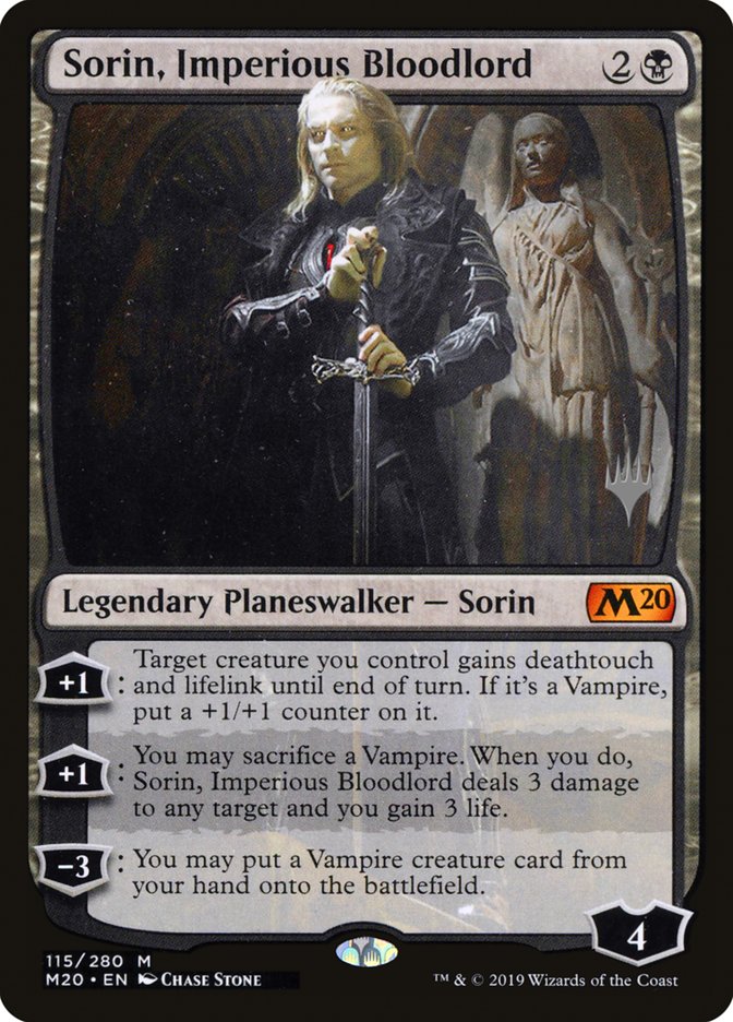 Sorin, Imperious Bloodlord (Promo Pack) [Core Set 2020 Promos] MTG Single Magic: The Gathering | Red Claw Gaming