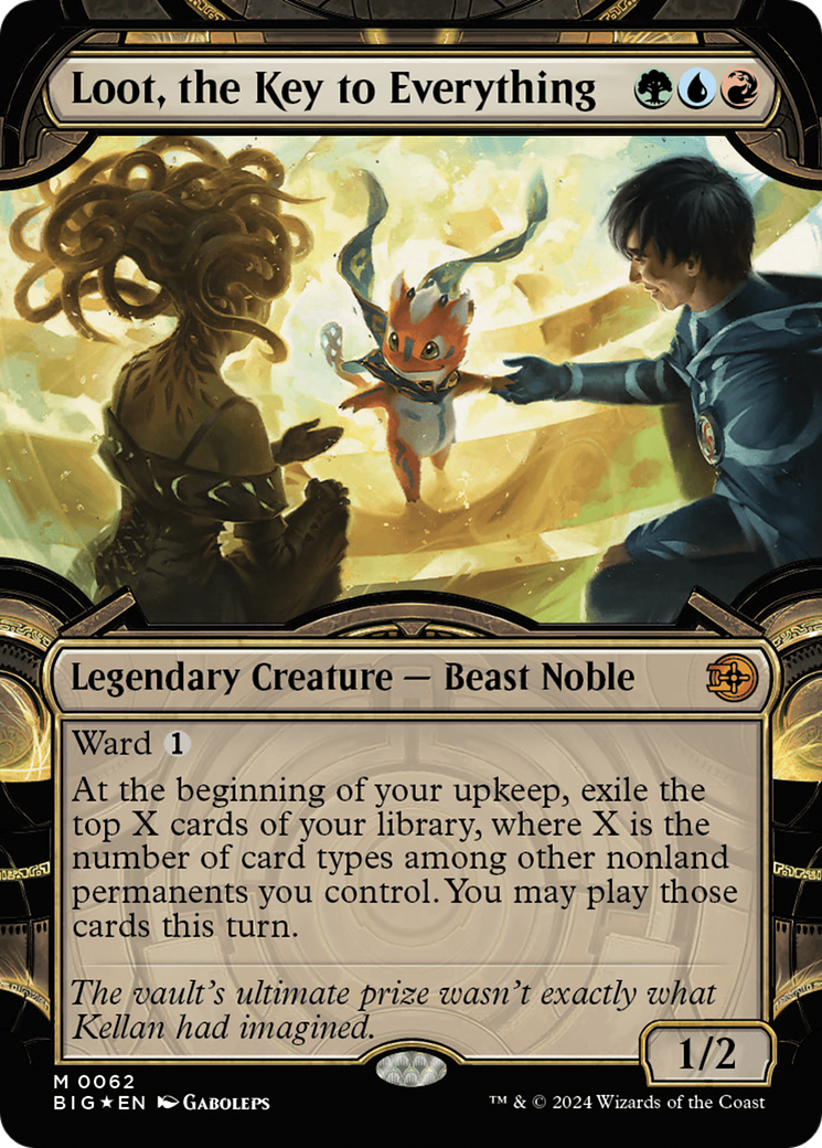 Loot, the Key to Everything (Showcase) (Raised Foil) [Outlaws of Thunder Junction: The Big Score] MTG Single Magic: The Gathering | Red Claw Gaming