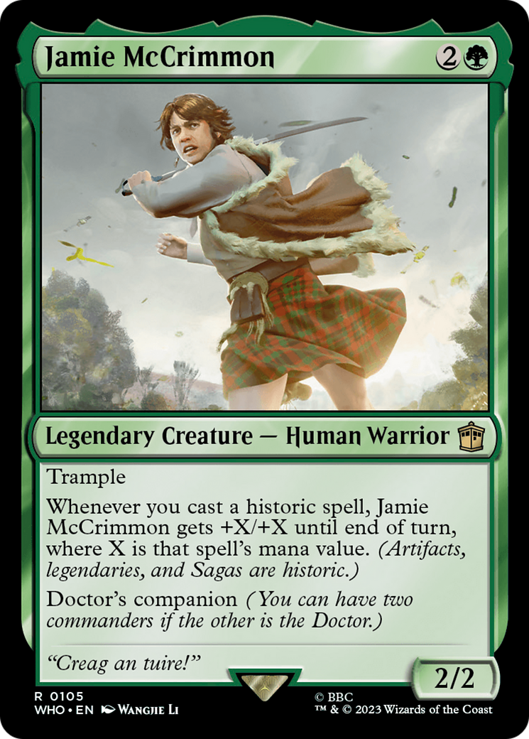 Jamie McCrimmon (Extended Art) [Doctor Who] MTG Single Magic: The Gathering    | Red Claw Gaming
