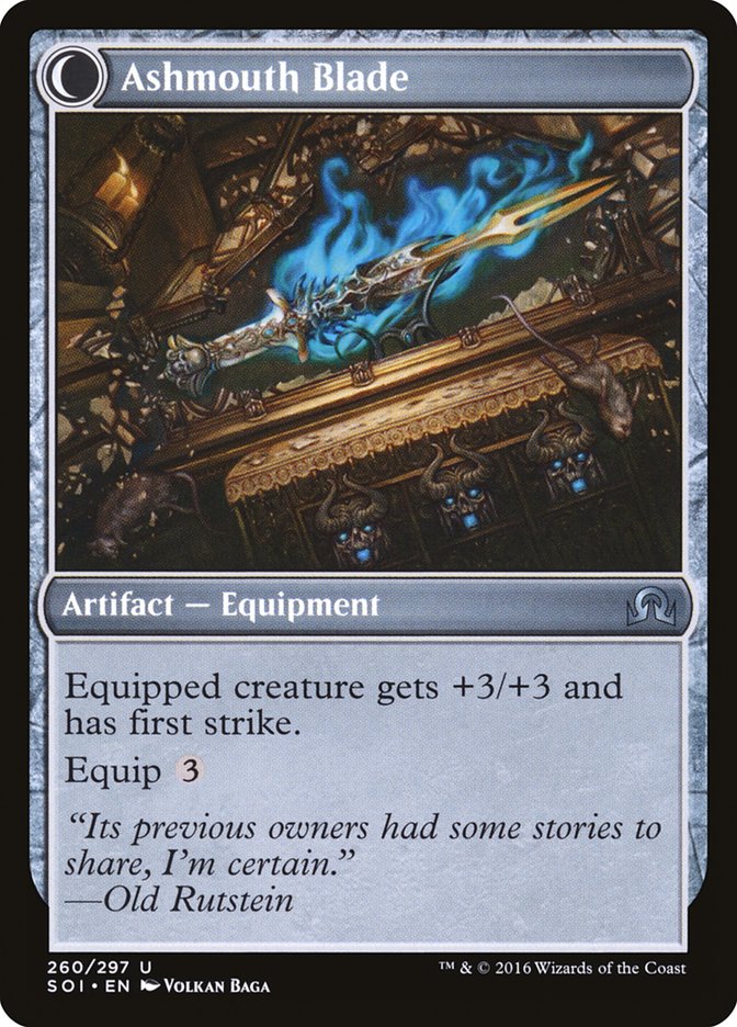 Neglected Heirloom // Ashmouth Blade [Shadows over Innistrad] MTG Single Magic: The Gathering | Red Claw Gaming
