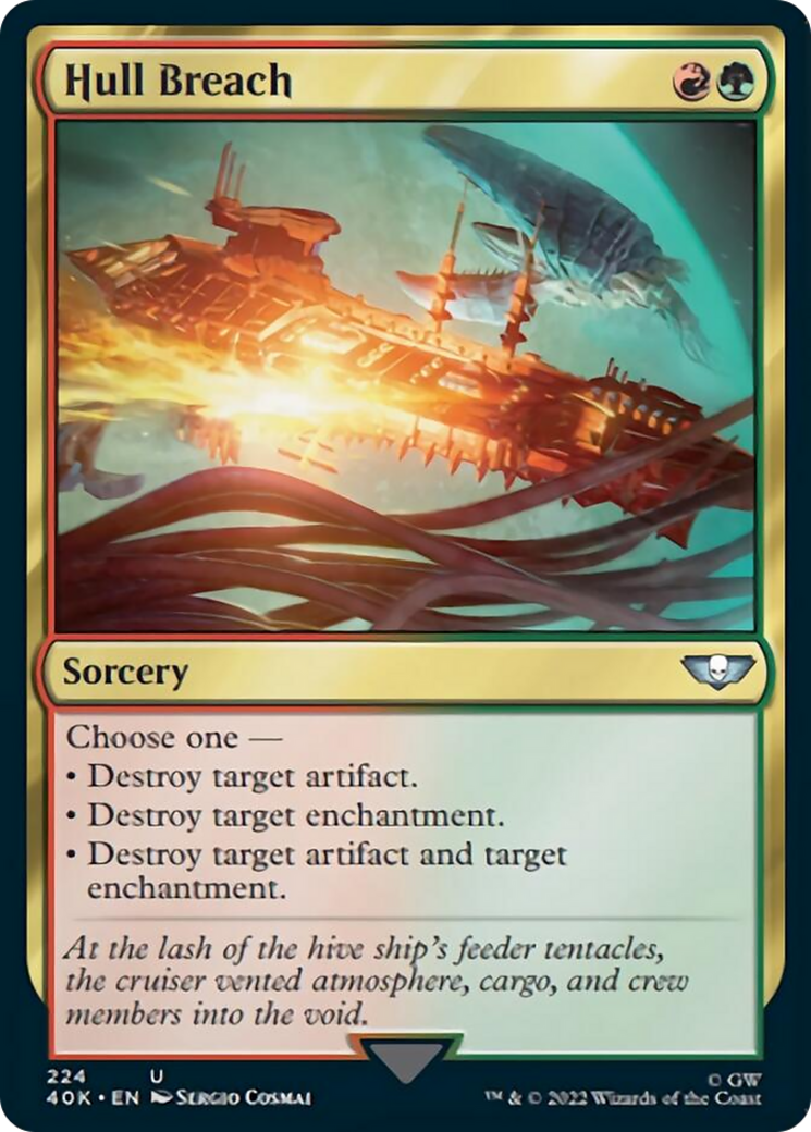 Hull Breach (Surge Foil) [Warhammer 40,000] MTG Single Magic: The Gathering | Red Claw Gaming