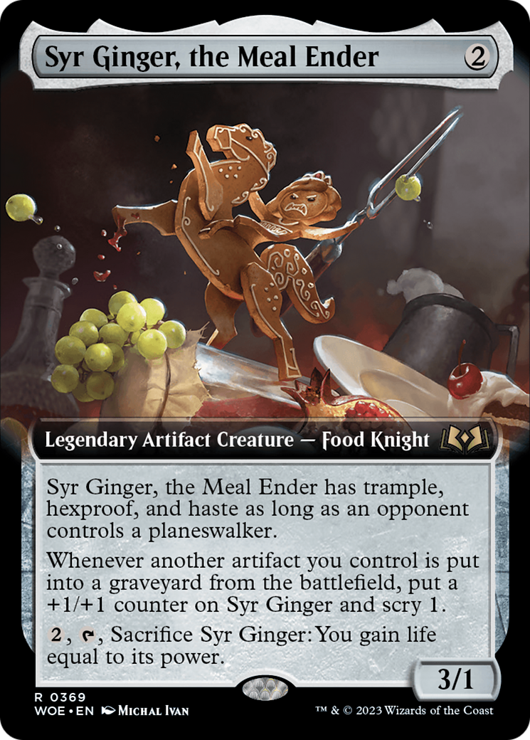 Syr Ginger, the Meal Ender (Extended Art) [Wilds of Eldraine] MTG Single Magic: The Gathering    | Red Claw Gaming
