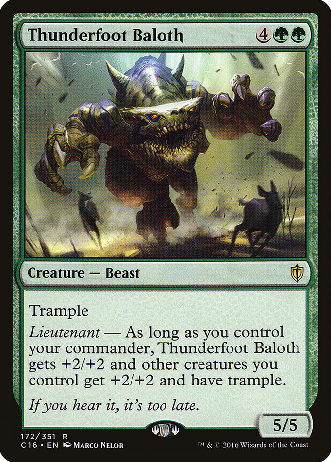 Thunderfoot Baloth [Commander 2016] MTG Single Magic: The Gathering | Red Claw Gaming