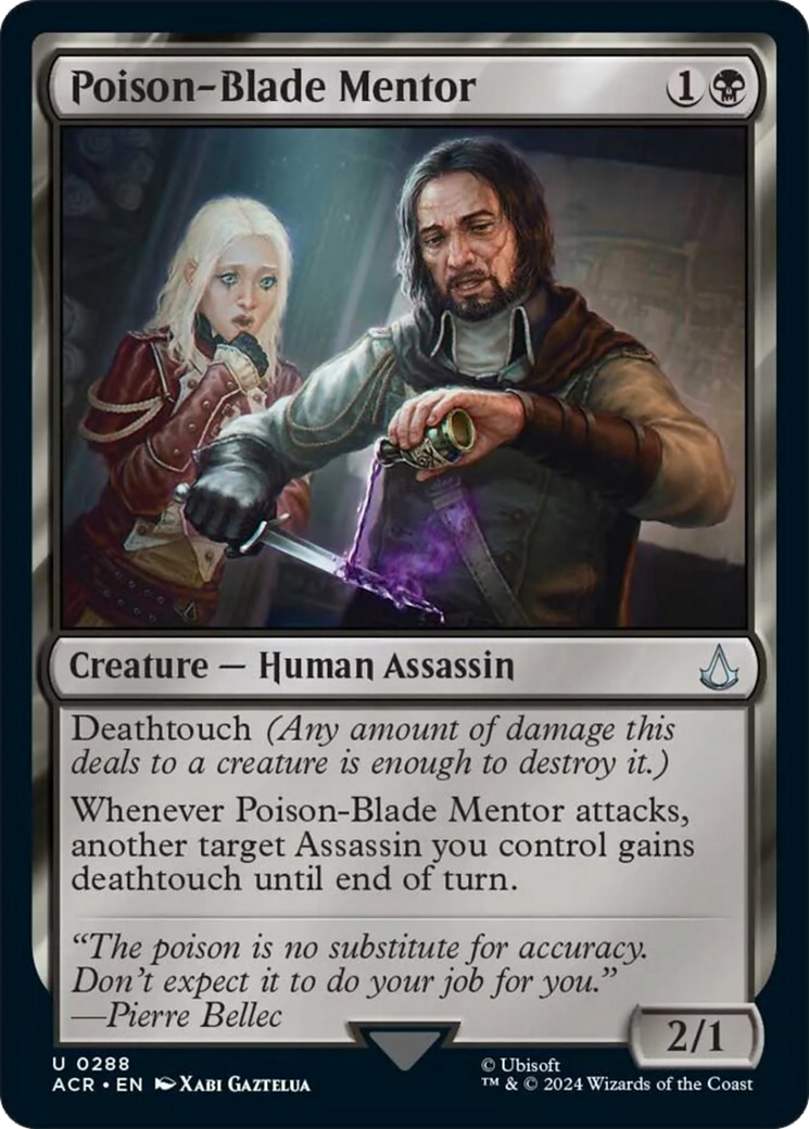 Poison-Blade Mentor [Assassin's Creed] MTG Single Magic: The Gathering | Red Claw Gaming