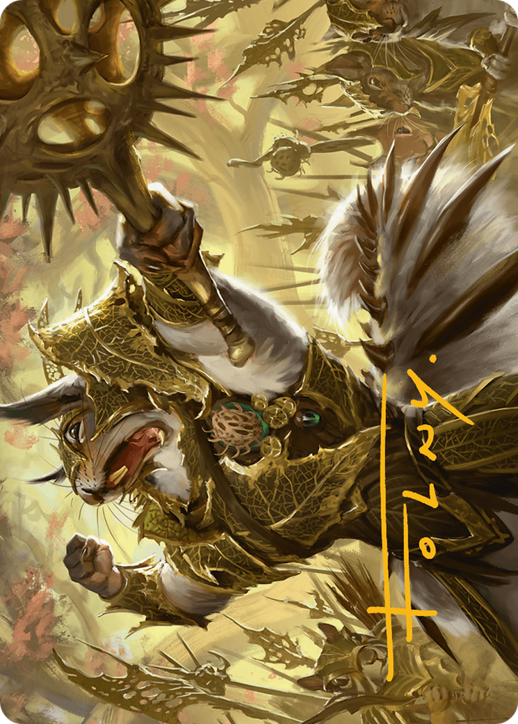 Honored Dreyleader Art Card (Gold-Stamped Signature) [Bloomburrow Art Series] MTG Single Magic: The Gathering | Red Claw Gaming