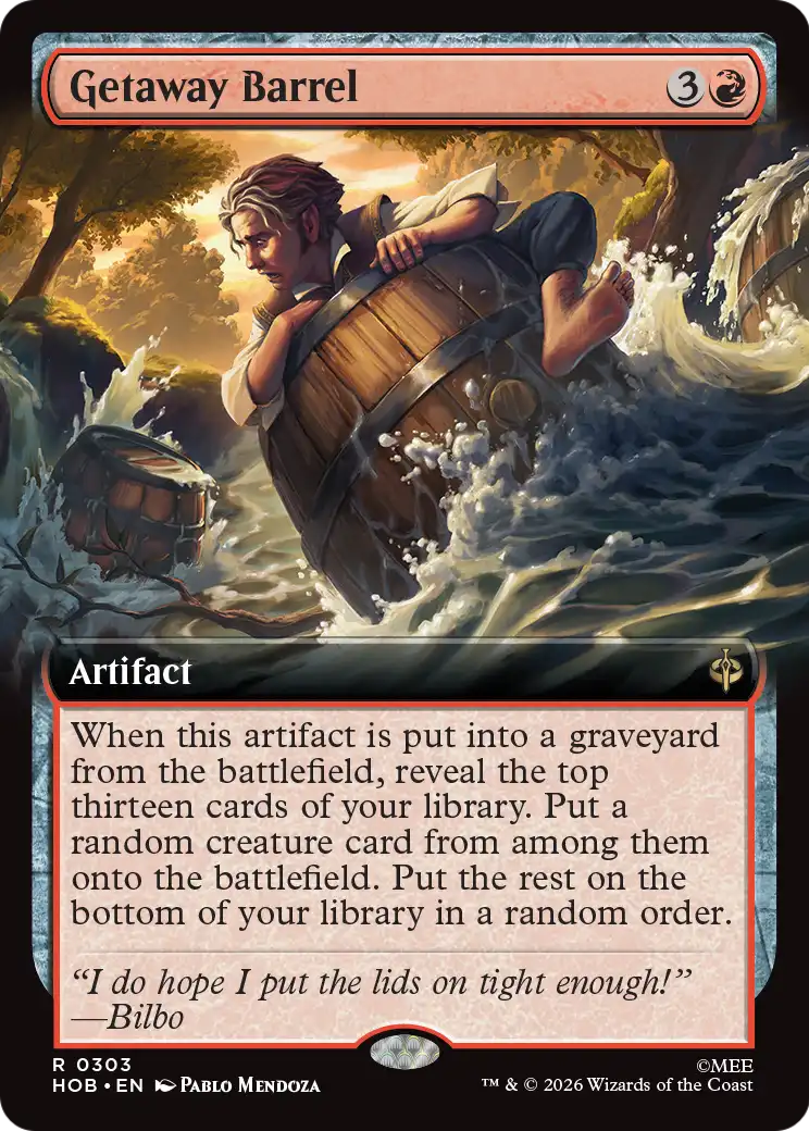 Getaway Barrel (Extended Art) [The Hobbit] | Red Claw Gaming