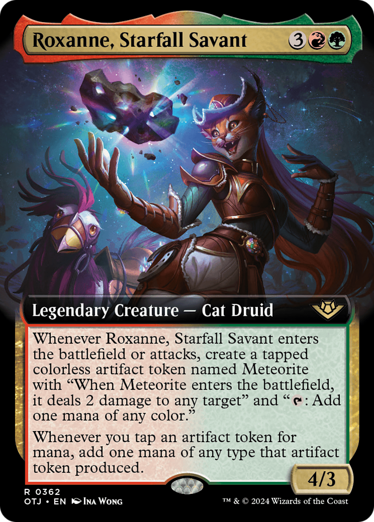 Roxanne, Starfall Savant (Extended Art) [Outlaws of Thunder Junction] MTG Single Magic: The Gathering | Red Claw Gaming