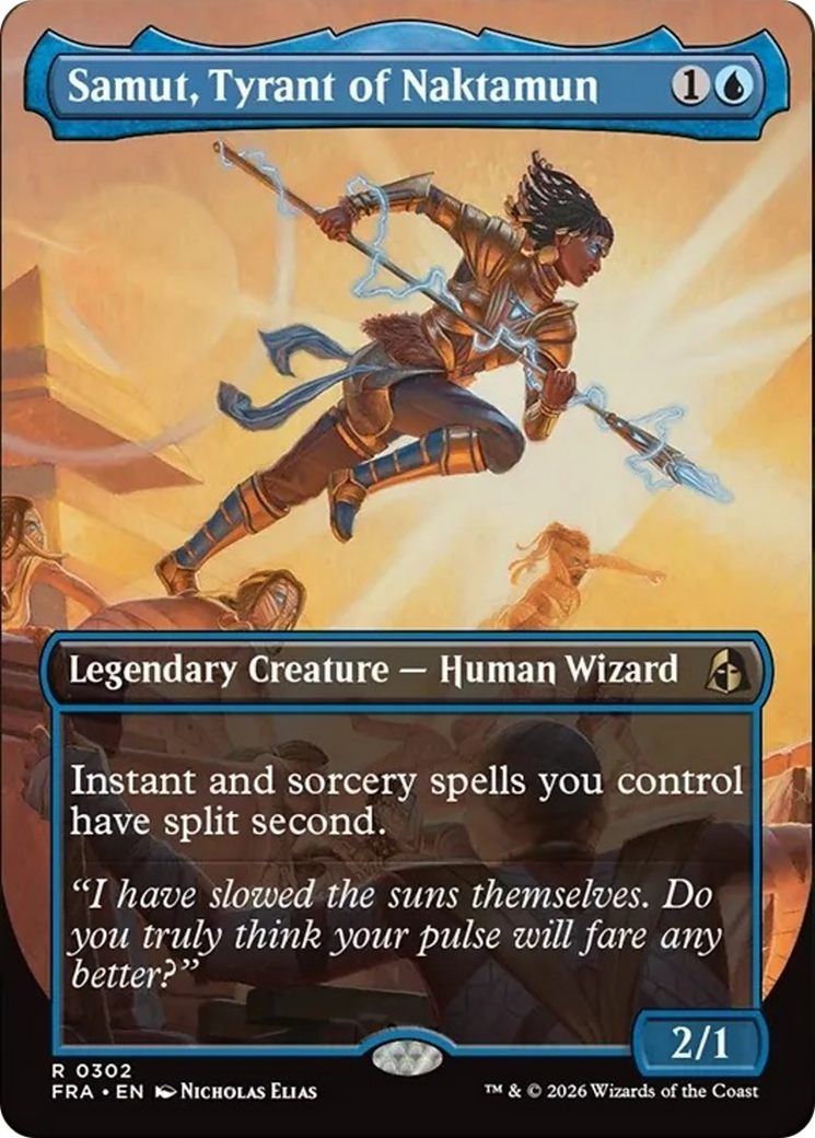 Samut, Tyrant of Naktamun (Borderless) [Reality Fracture] MTG Single Magic: The Gathering | Red Claw Gaming