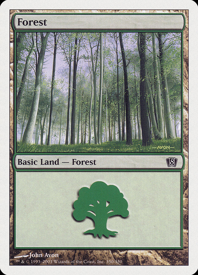 Forest (350) [Eighth Edition] MTG Single Magic: The Gathering | Red Claw Gaming