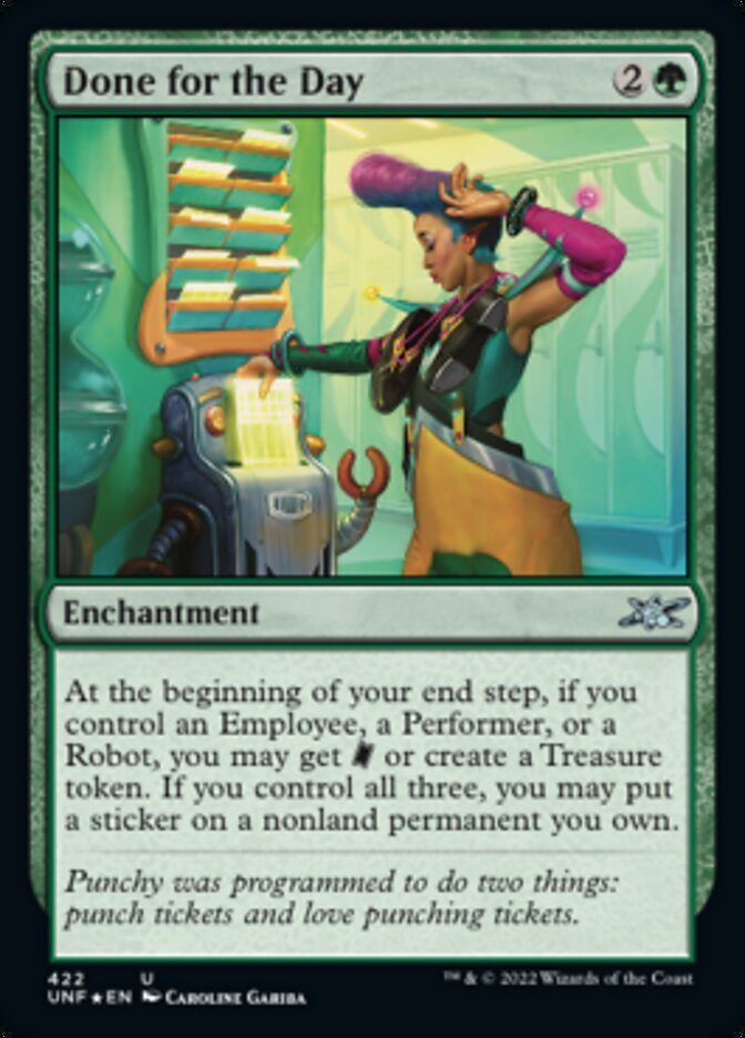 Done for the Day (Galaxy Foil) [Unfinity] MTG Single Magic: The Gathering    | Red Claw Gaming