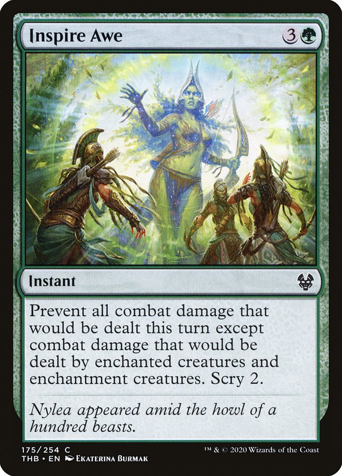 Inspire Awe [Theros Beyond Death] MTG Single Magic: The Gathering | Red Claw Gaming