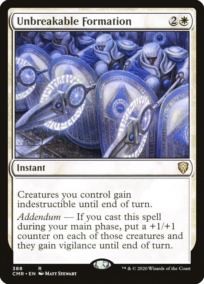 Unbreakable Formation [Commander Legends] MTG Single Magic: The Gathering | Red Claw Gaming