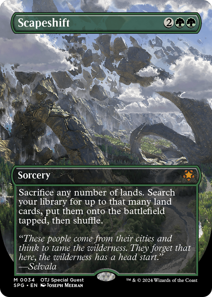 Scapeshift (Borderless) [Outlaws of Thunder Junction Special Guests] MTG Single Magic: The Gathering | Red Claw Gaming
