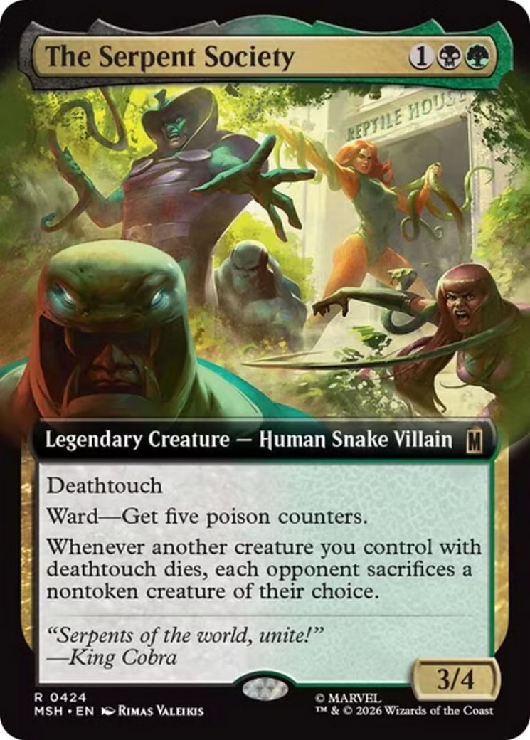 The Serpent Society (Extended Art) [Marvel Super Heroes] | Red Claw Gaming