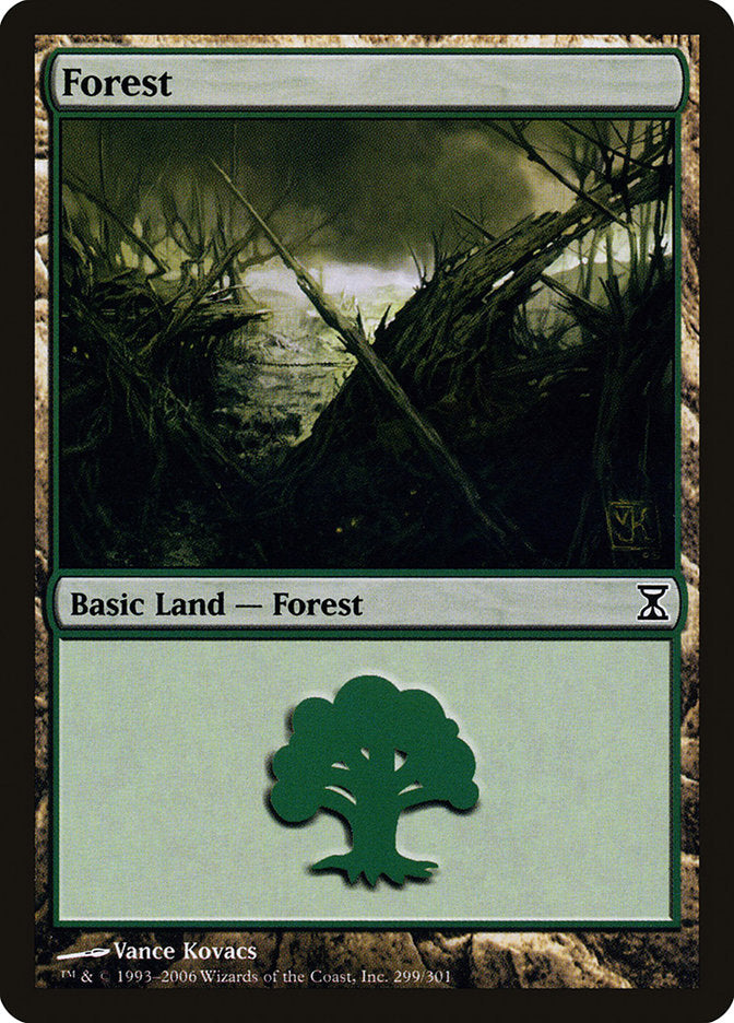 Forest (299) [Time Spiral] MTG Single Magic: The Gathering | Red Claw Gaming