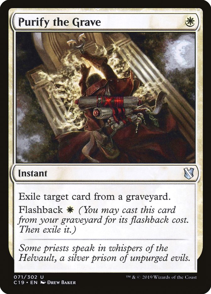 Purify the Grave [Commander 2019] MTG Single Magic: The Gathering | Red Claw Gaming