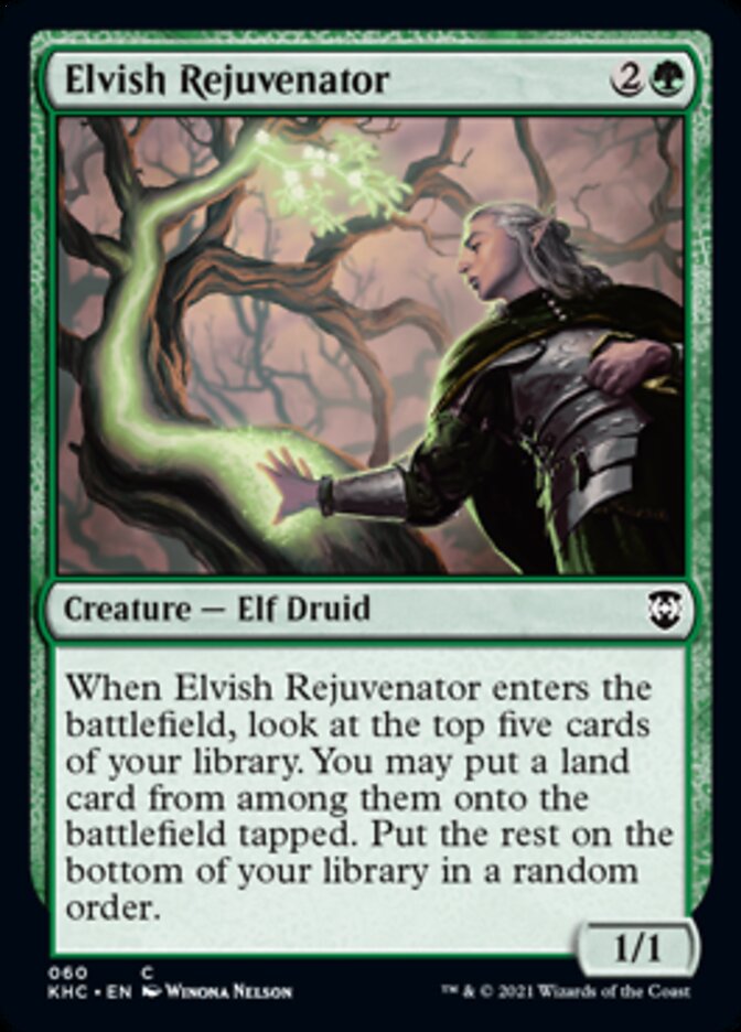 Elvish Rejuvenator [Kaldheim Commander] MTG Single Magic: The Gathering | Red Claw Gaming