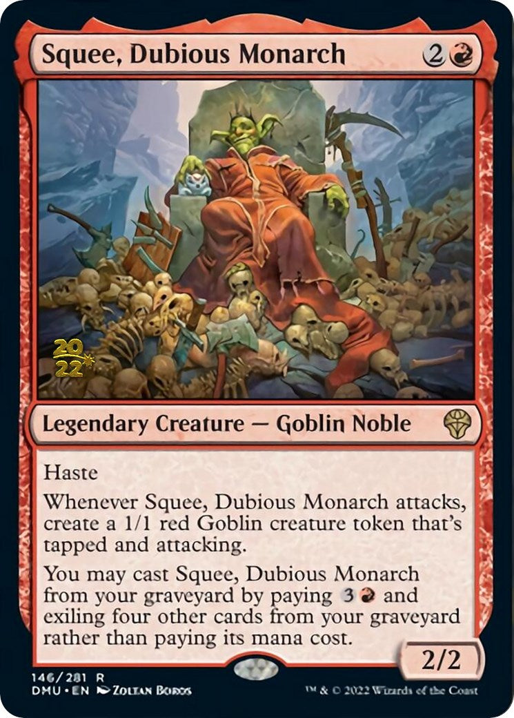 Squee, Dubious Monarch [Dominaria United Prerelease Promos] MTG Single Magic: The Gathering | Red Claw Gaming