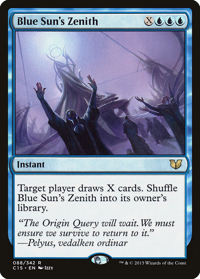 Blue Sun's Zenith [Commander 2015] MTG Single Magic: The Gathering | Red Claw Gaming