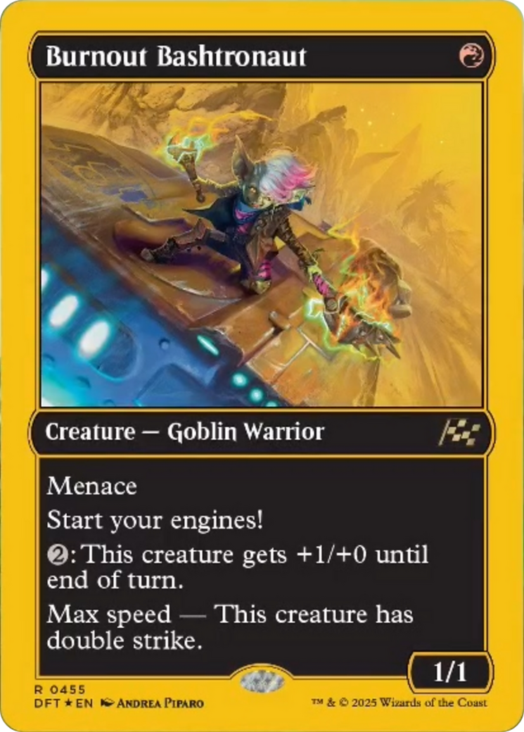 Burnout Bashtronaut (First-Place Foil) [Aetherdrift] MTG Single Magic: The Gathering | Red Claw Gaming