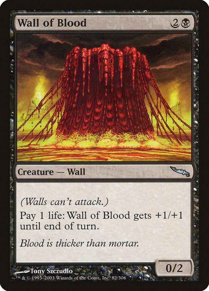 Wall of Blood [Mirrodin] MTG Single Magic: The Gathering | Red Claw Gaming