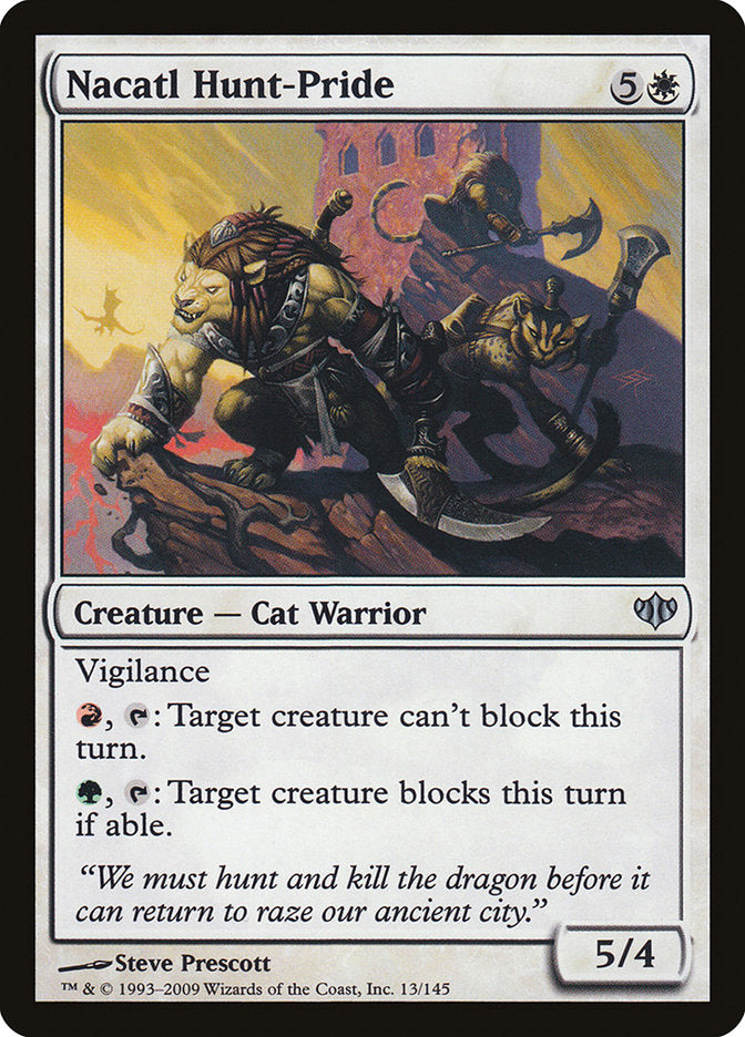 Nacatl Hunt-Pride [Conflux] MTG Single Magic: The Gathering | Red Claw Gaming