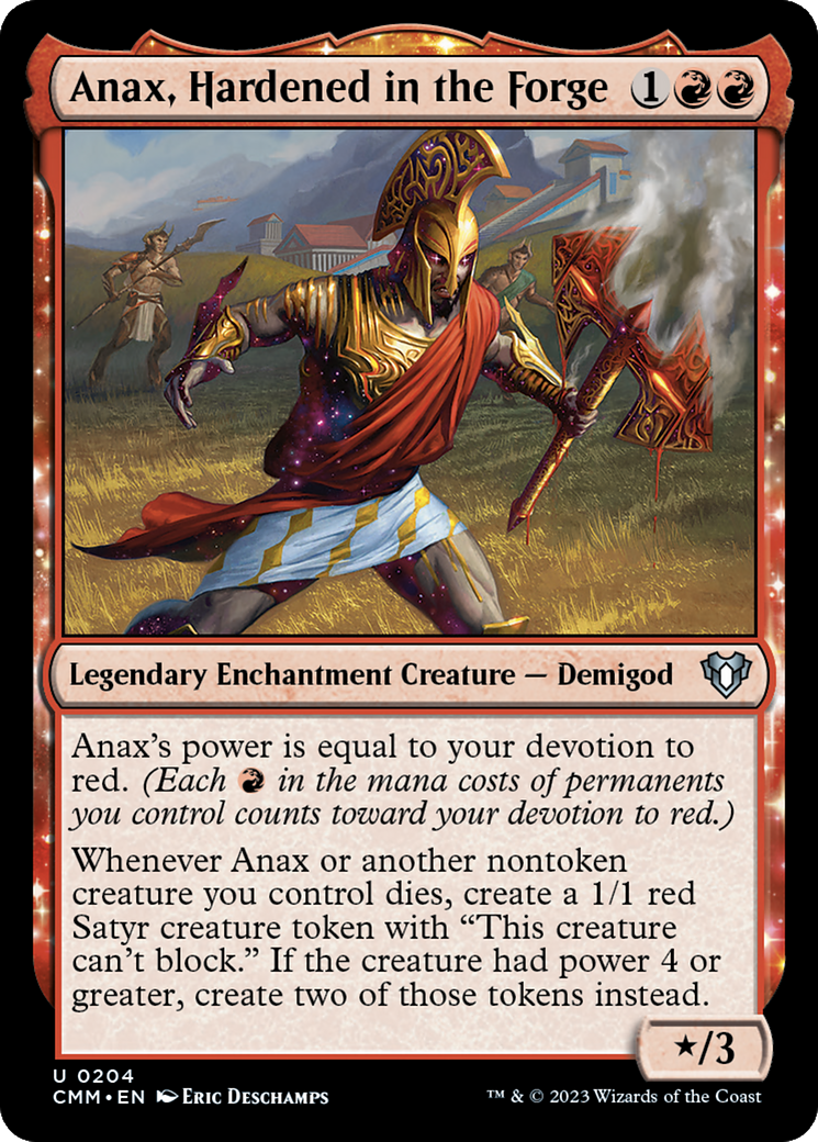 Anax, Hardened in the Forge [Commander Masters] MTG Single Magic: The Gathering | Red Claw Gaming