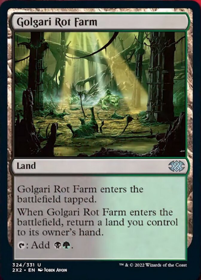 Golgari Rot Farm [Double Masters 2022] MTG Single Magic: The Gathering    | Red Claw Gaming