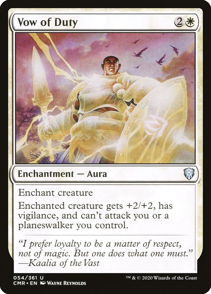 Vow of Duty [Commander Legends] MTG Single Magic: The Gathering | Red Claw Gaming