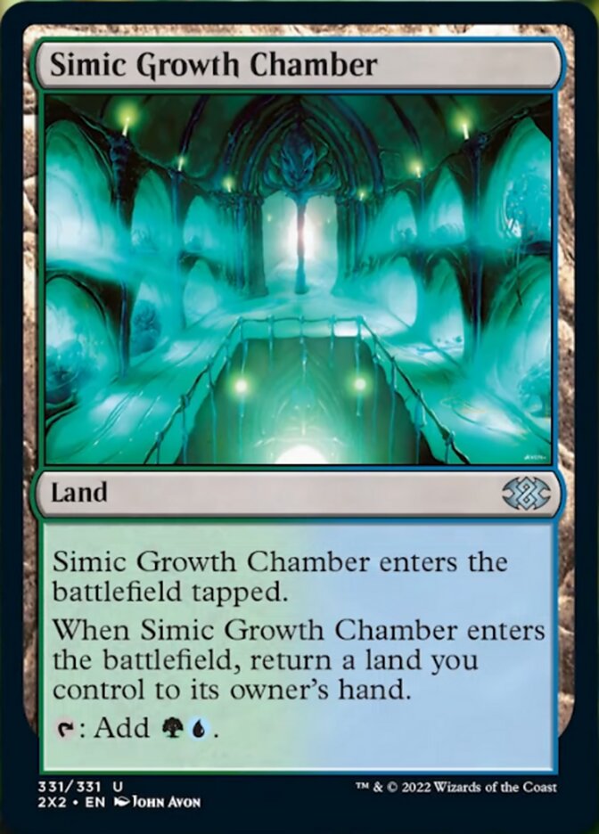 Simic Growth Chamber [Double Masters 2022] MTG Single Magic: The Gathering    | Red Claw Gaming