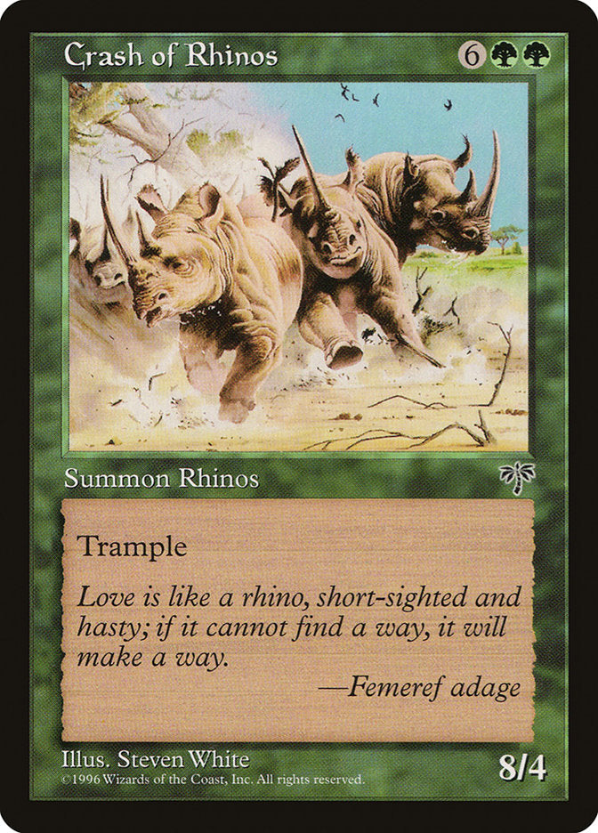 Crash of Rhinos [Mirage] MTG Single Magic: The Gathering | Red Claw Gaming