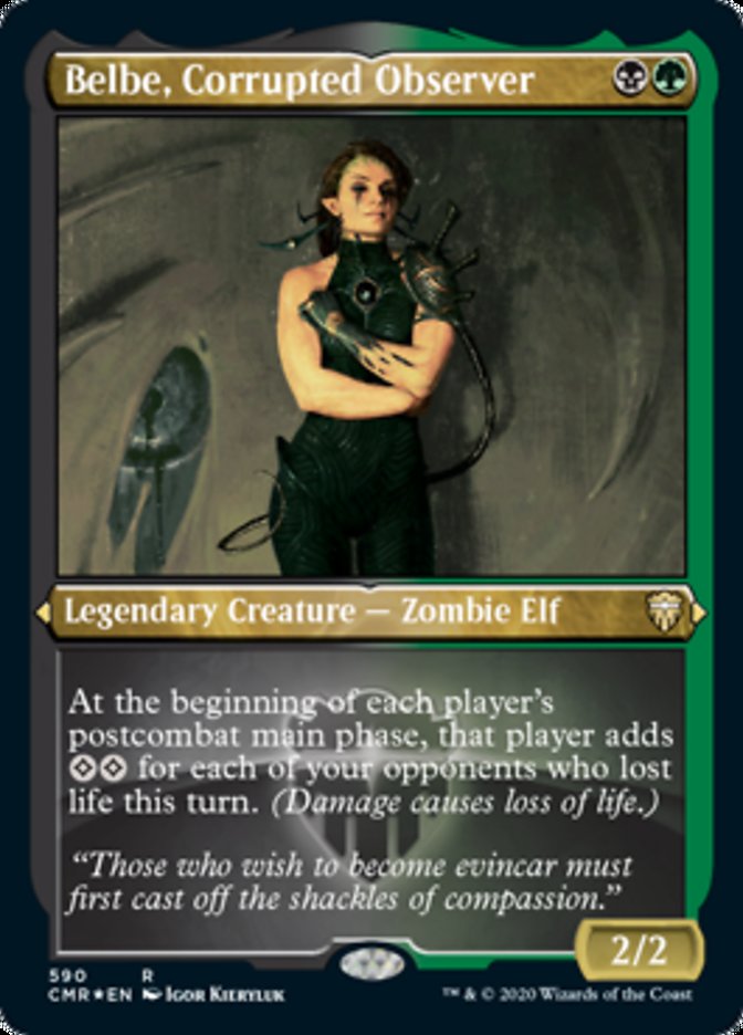 Belbe, Corrupted Observer (Etched) [Commander Legends] MTG Single Magic: The Gathering | Red Claw Gaming