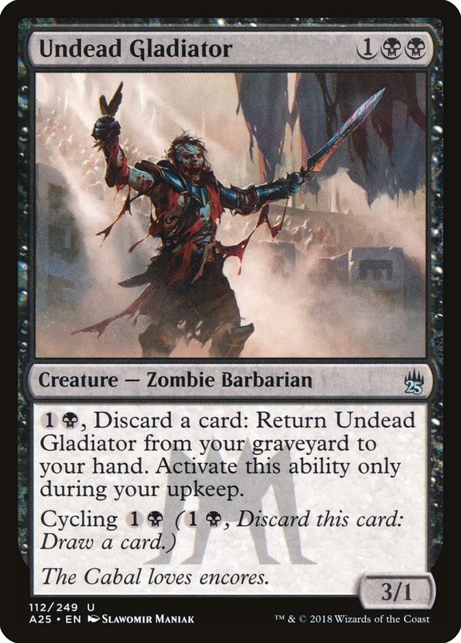 Undead Gladiator [Masters 25] MTG Single Magic: The Gathering | Red Claw Gaming